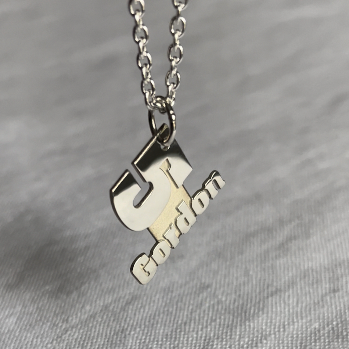 Stacked Number and Name Pendant / Charm Gift For Athlete for Any Sport