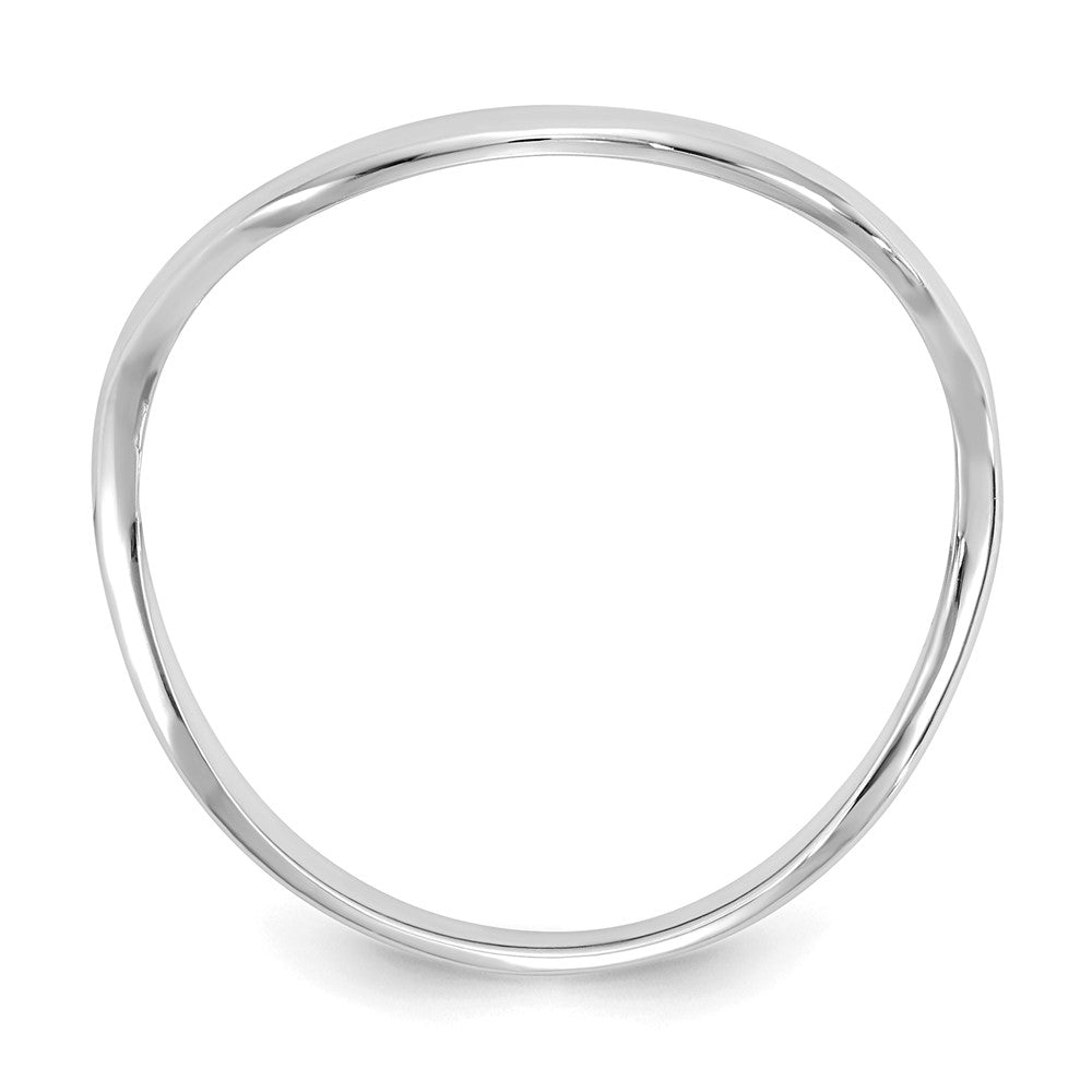 14k Gold Wave Thumb Ring 3mm Thumb Ring Band Width 3mm