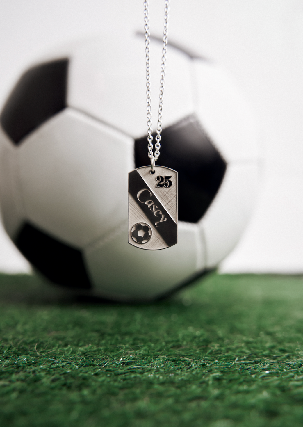 Sports Game Silver Soccer Shoe Football Pendant Locket Necklace With Ball  Chain Silver Stainless Steel