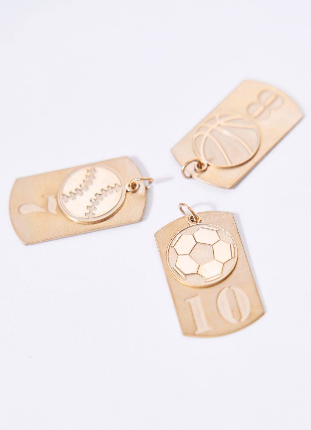 Sports Dog Tag Necklace Football Basketball Baseball Soccer -2 Styles