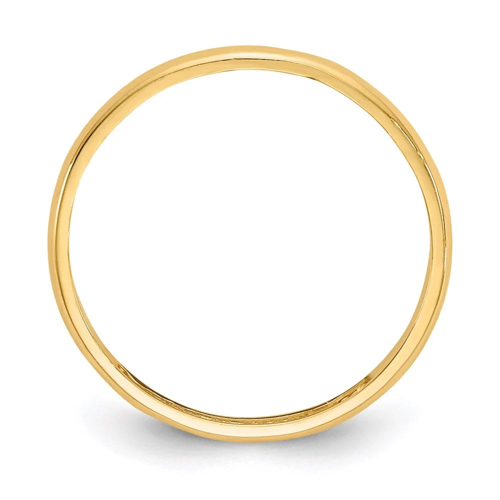 14k Yellow Gold Baby Ring / Band Size 2-4 Baby to Children Size - Gift Box Included