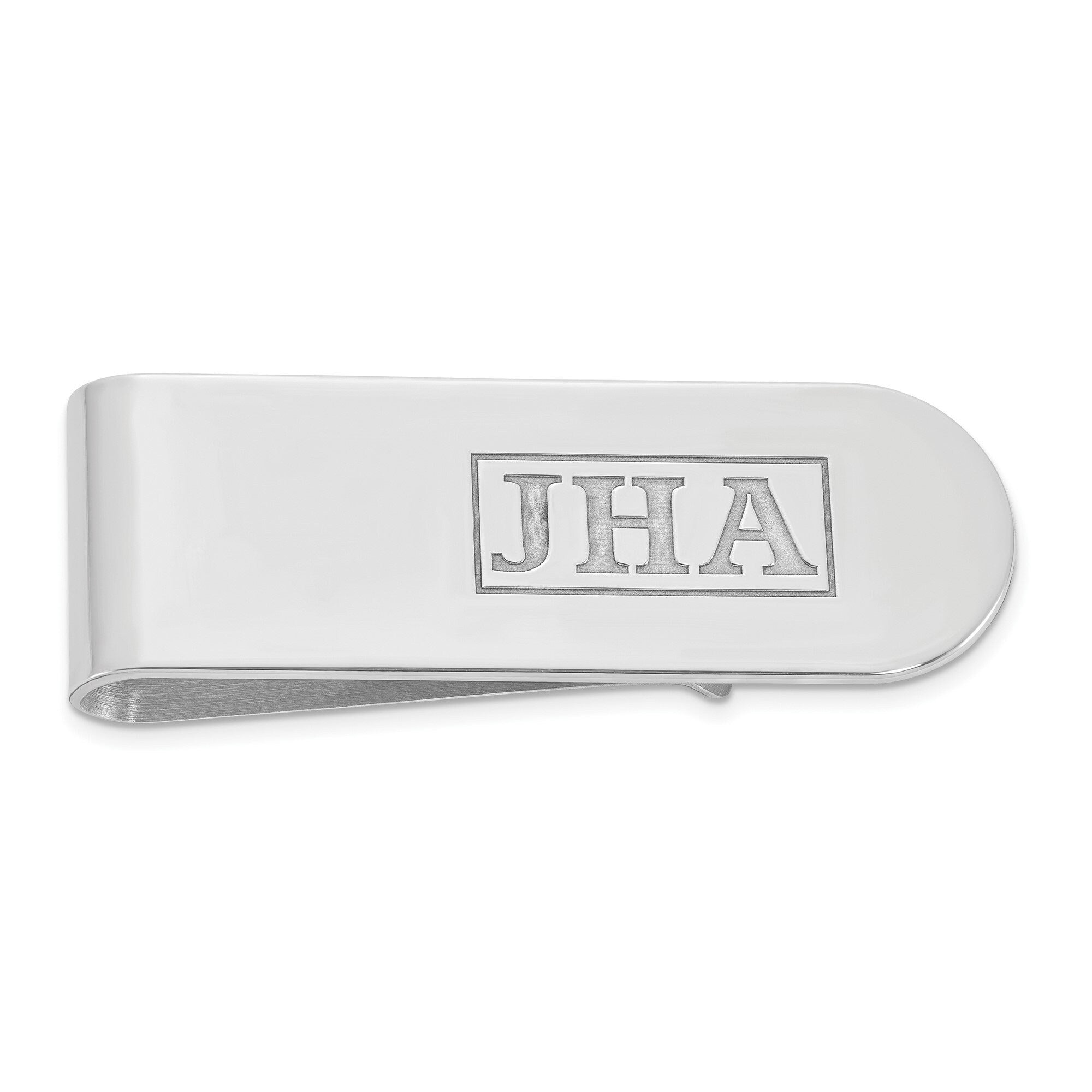 Personalized Monogram Money Clip -Solid 14k Yellow or White Gold, Sterling  Silver , & Gold Plated (28 Grams ) - Best Seller - MADE IN USA