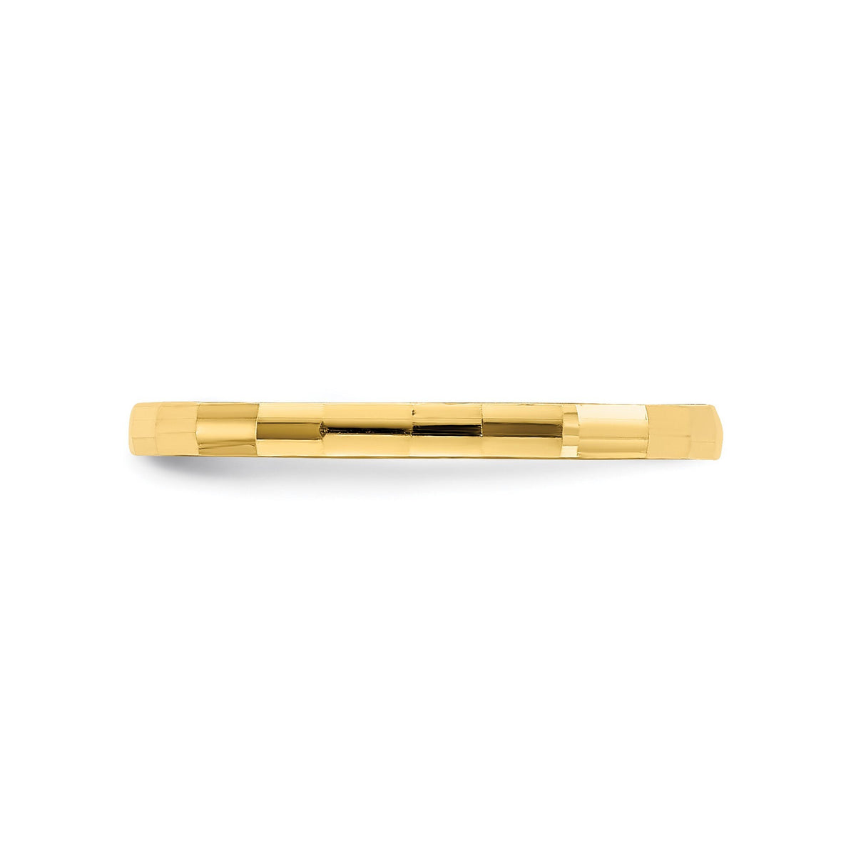14k Yellow Gold Bamboo Texture Baby Ring / Band Size 3 Toddler Size 1.5mm Band - Gift Box Included
