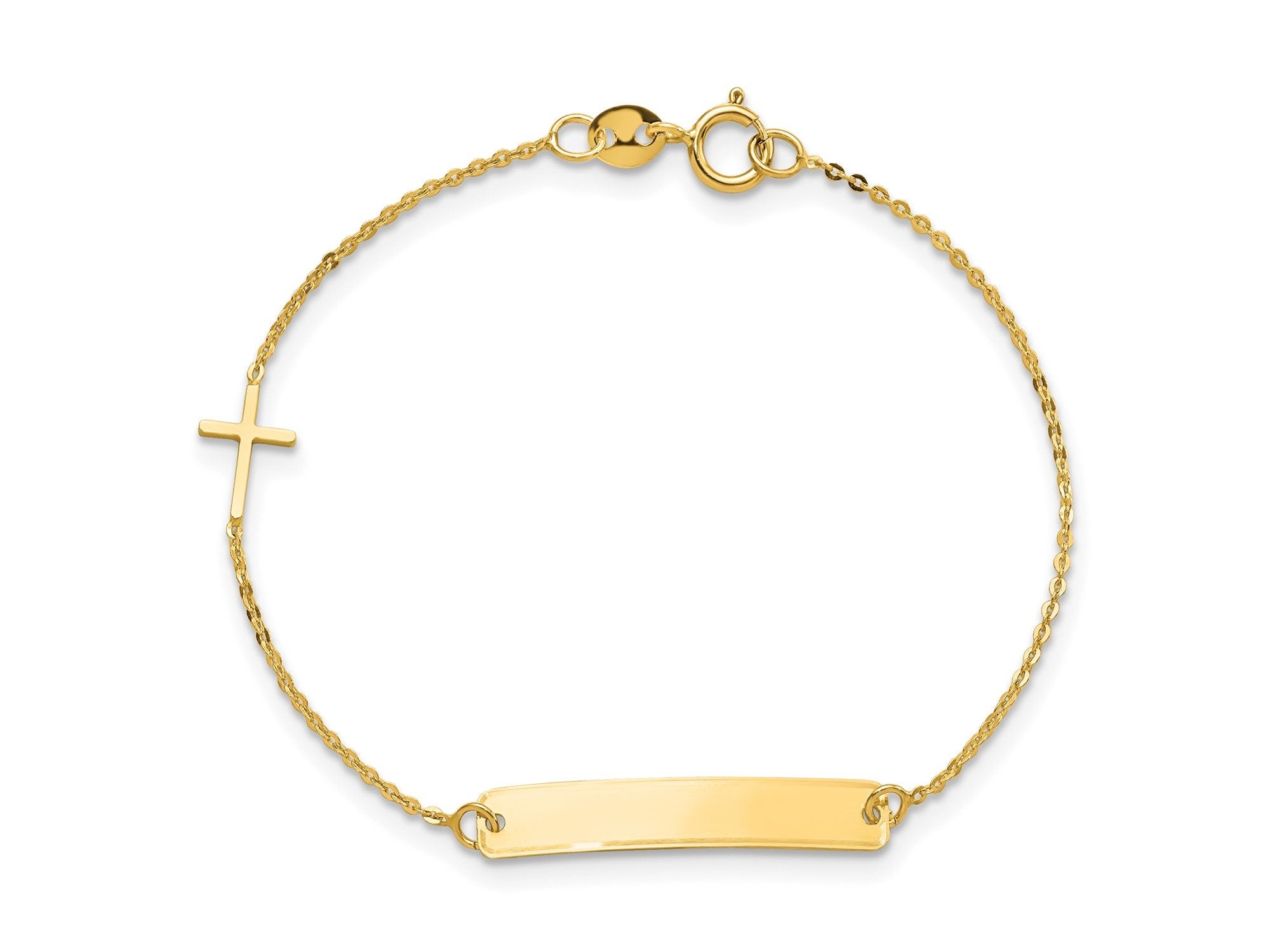 9ct Yellow Gold Child's Identity Bracelet - David Cullen Jewellers % %