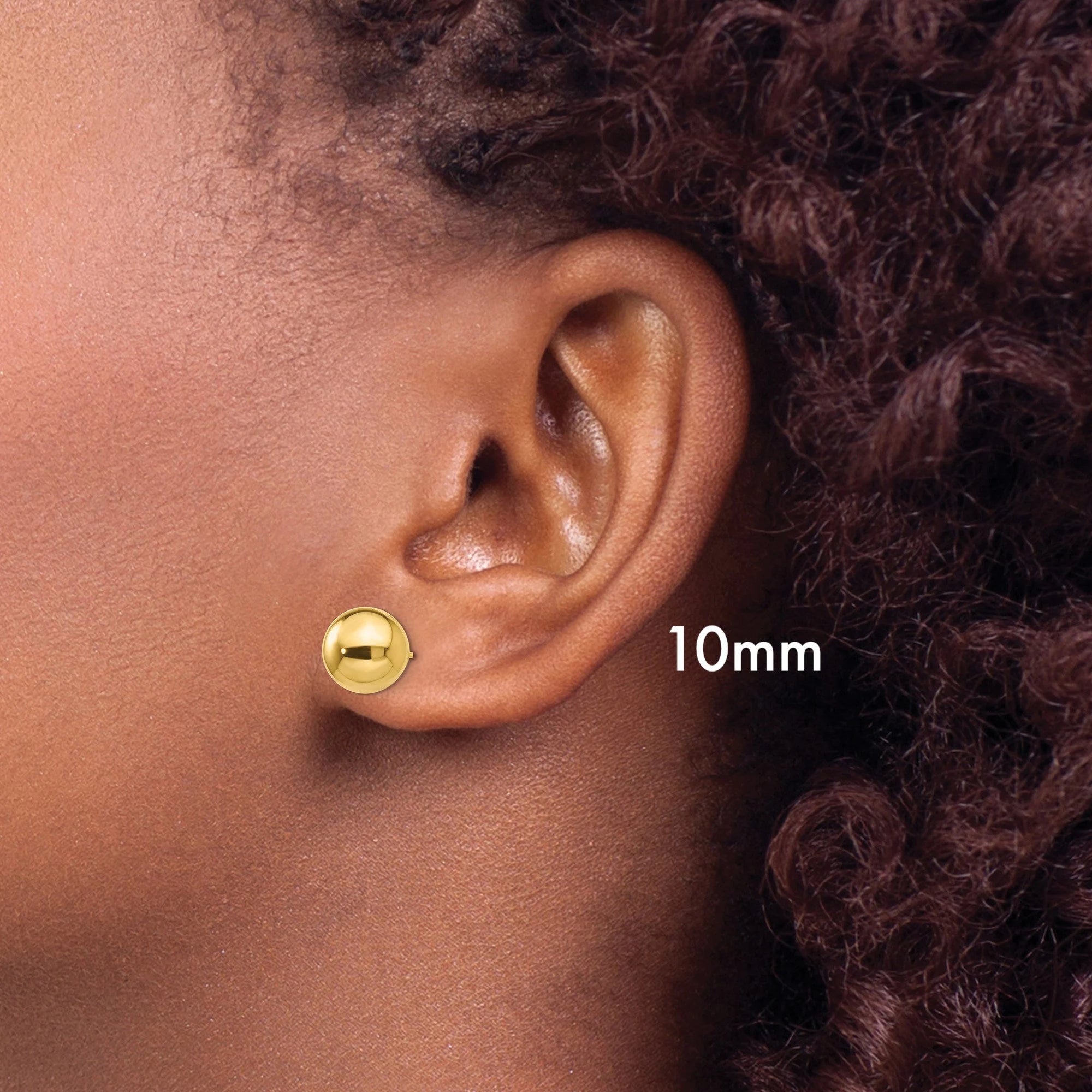 Bundle SET OF 3! 14k Yellow Gold Ball Stud Earrings with Screw Backing –  Tilo Jewelry®