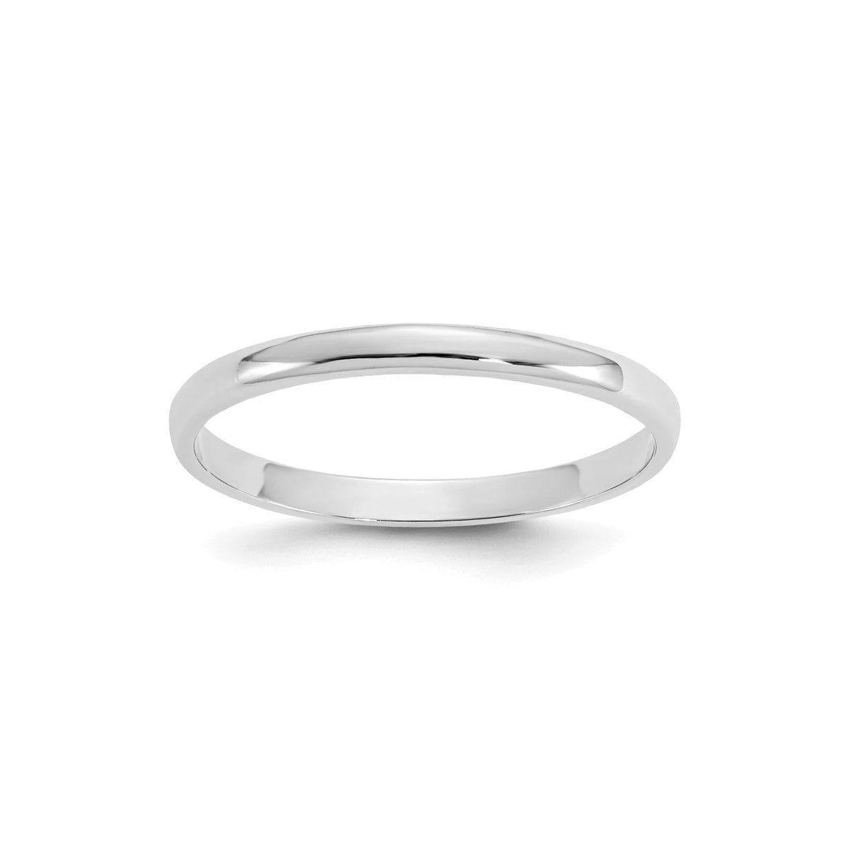 14k White Gold Baby Ring / Band Size 3 Toddler Size 1mm Band - Gift Box Included