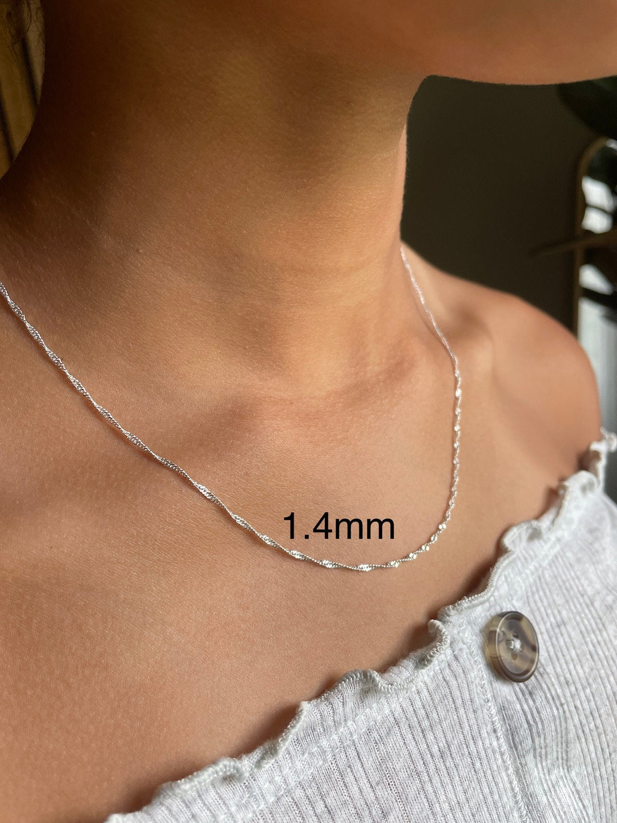 Pendant Chains in Sterling Silver / 10k Yellow Gold / 10k White Gold / 14k Yellow Gold / 14k White Gold / Gift Box Included