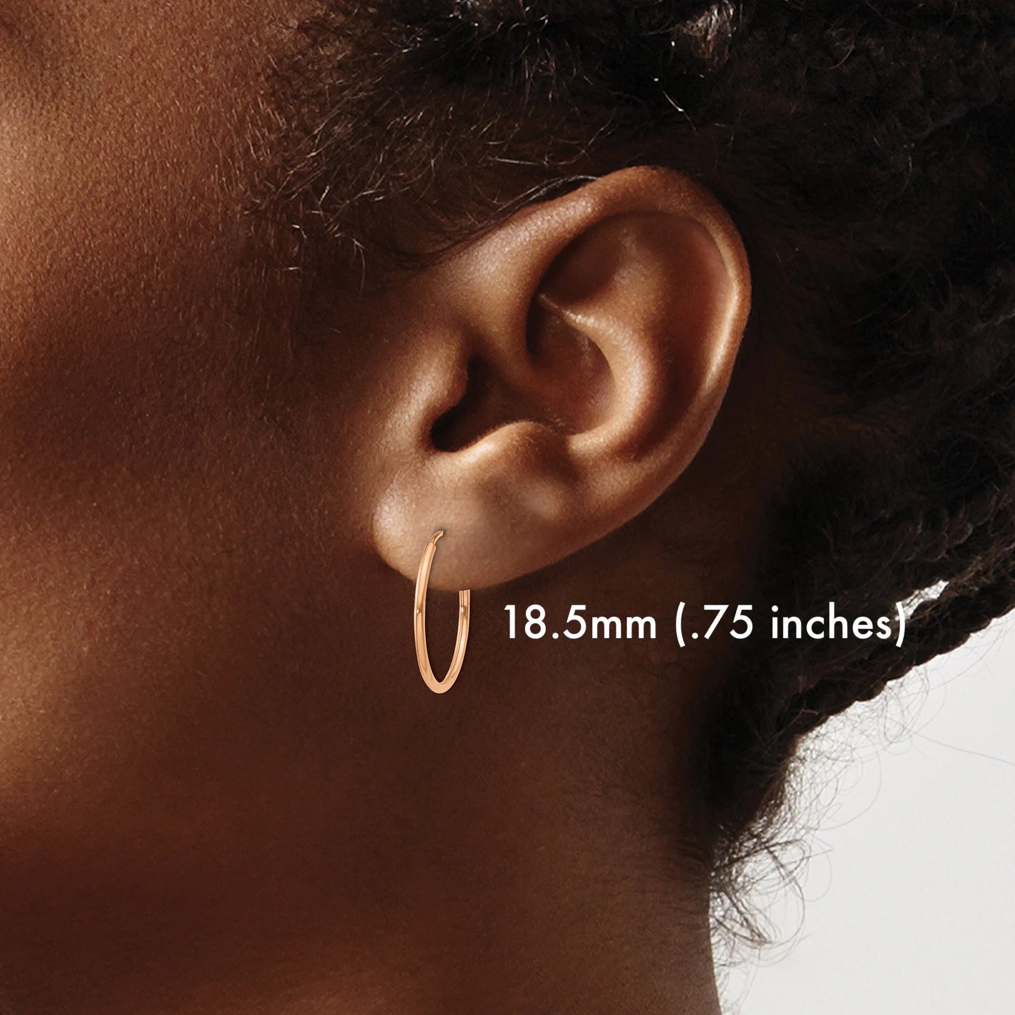 Small Hoop Earrings, Mini Hoops, 14K Rose Gold Earrings – AMYO Jewelry